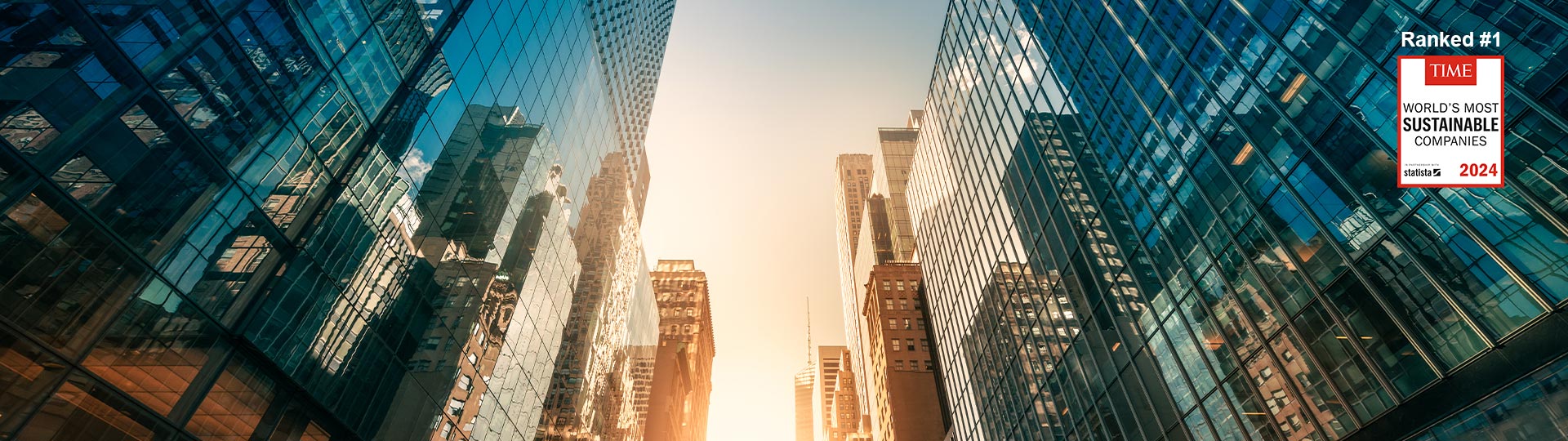 A low angle view of a city